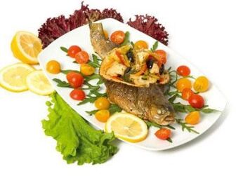 Peixe con verduras
