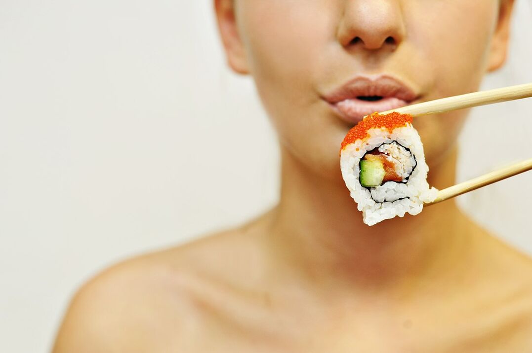 comer sushi nunha dieta xaponesa